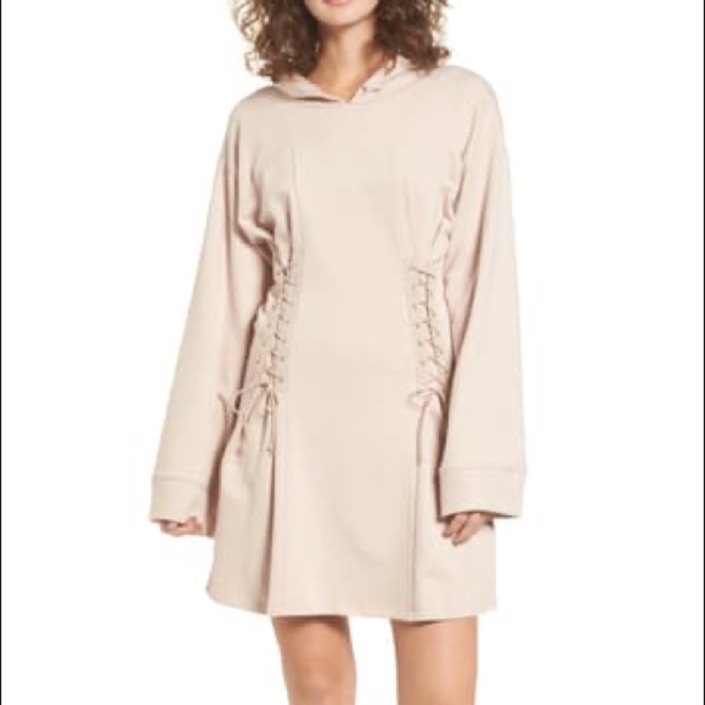 Hooded BP Corset Sweatshirt Dress